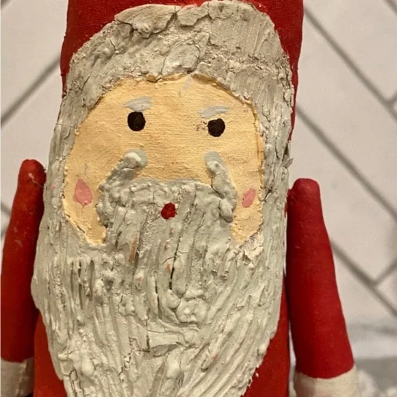 Mud Pie Canvas Santa decor New - Picture 2 of 3